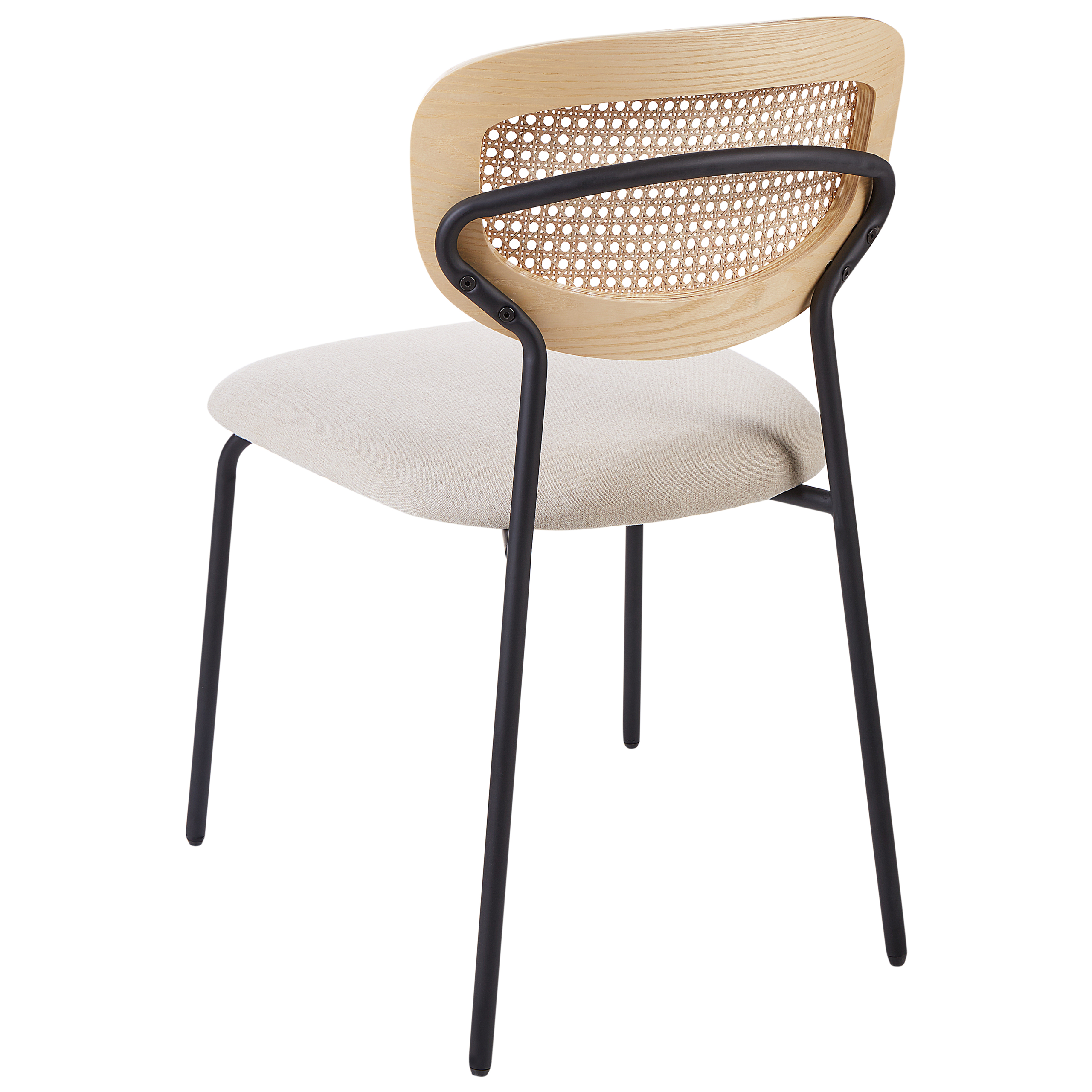Ruokatuolisetti 2 kpl MAYETTA Metalli Vaaleanbeige
