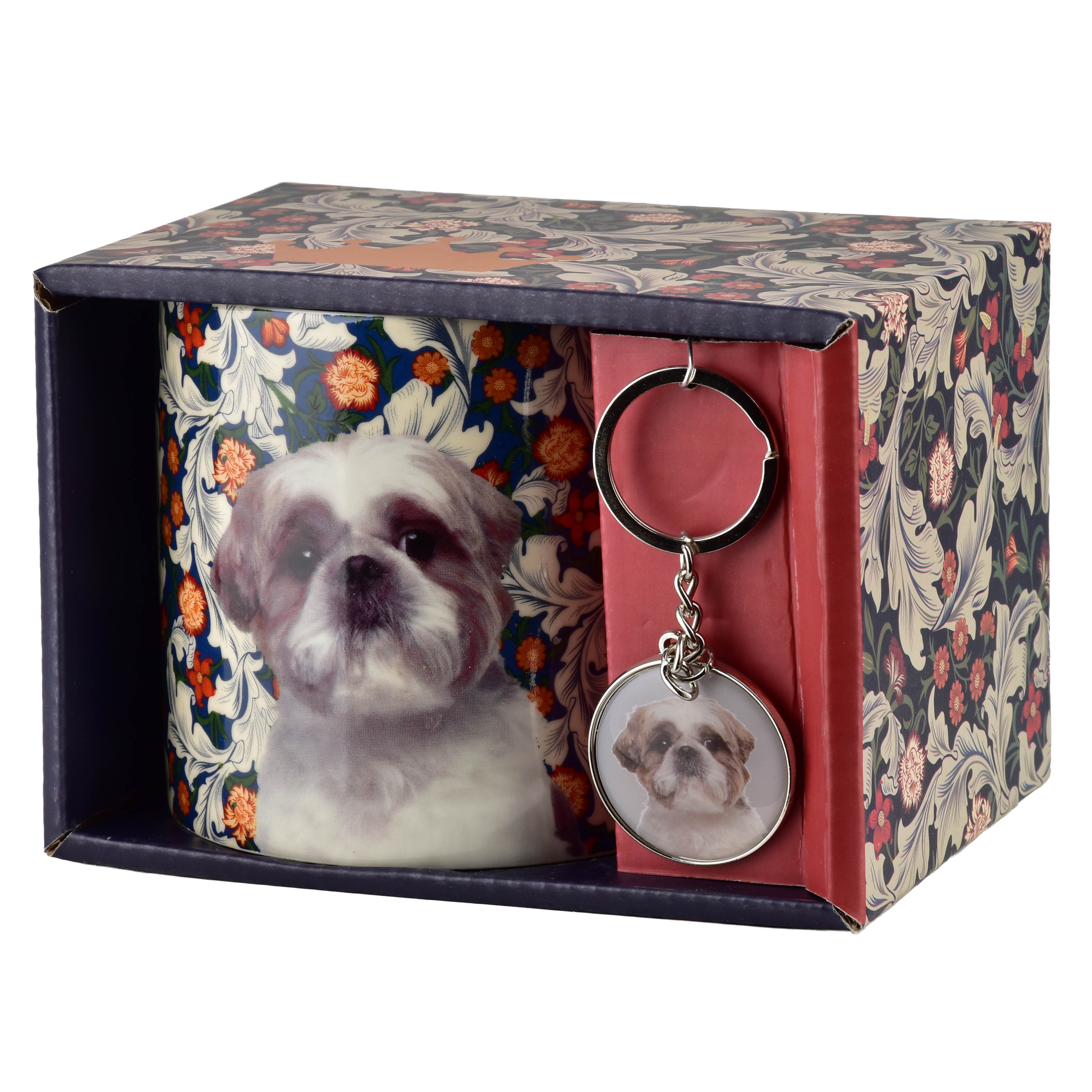Muki posliini Affekdesign NOYA Shih Tzu 9x13x9 cm monivärinen 2 osaa