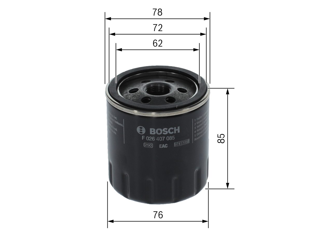 Bosch Öljynsuodatin F026407085