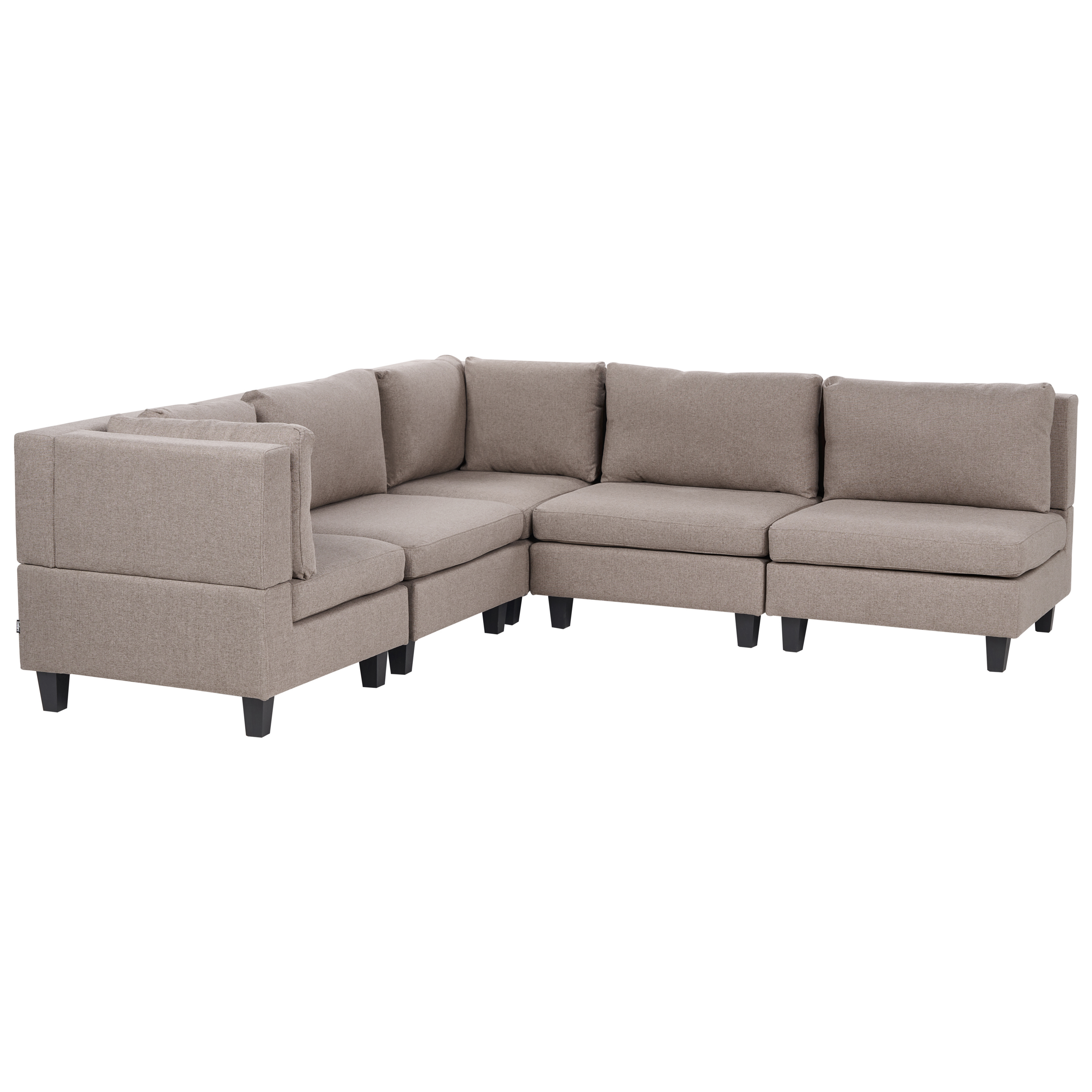 Moduulikulmasohva 5-istuttava UNSTAD kangas Ruskea Oikea