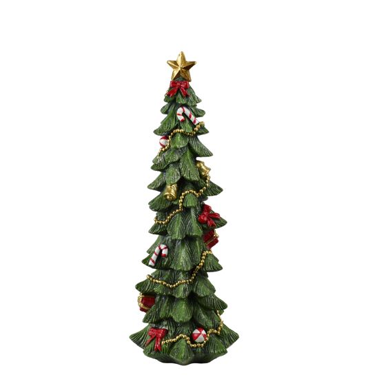 Joulukuusifiguuri SANTA LILA vihreä 16x14x45, 5 cm