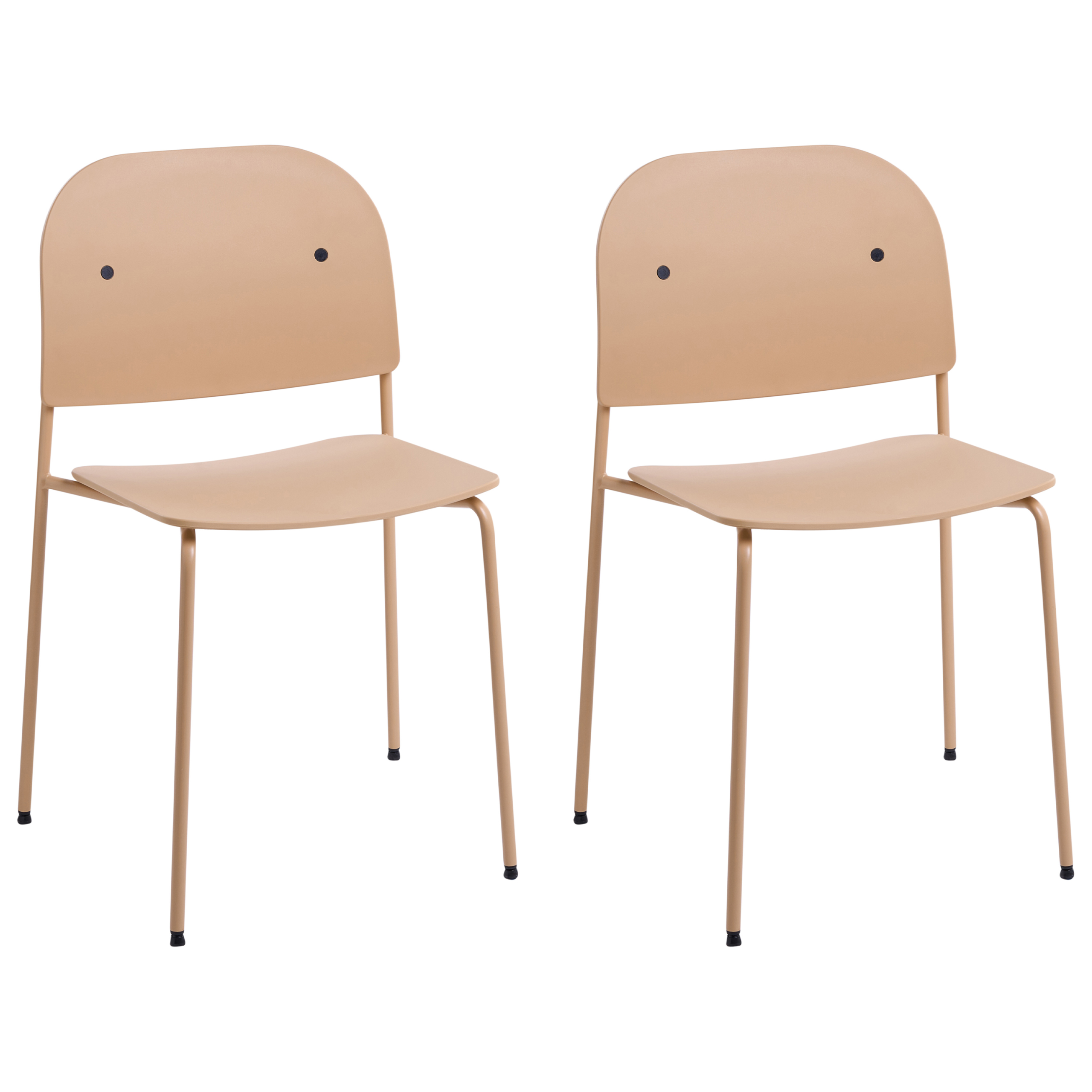 Ruokatuolisetti 2 kpl WINDUST Metalli Beige