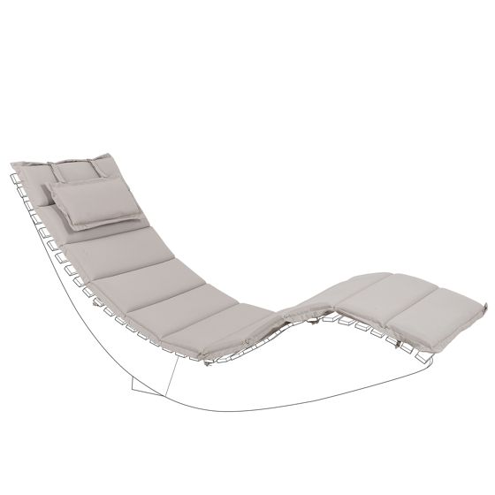 Aurinkotuolin pehmuste BRESCIA Ruskeanharmaa