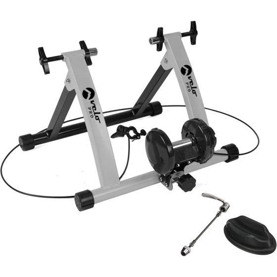 Turbo Trainer säädettävä vastus magneettinen sisäpyörä maantiepyörä maastopyörä hopea