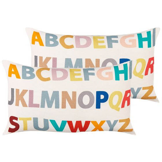 Koristetyynysetti 2 kpl ASARUM puuvilla 30 x 50 cm Monivärinen