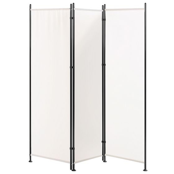 Tilanjakaja 3 paneelia NARNI 160 cm 170 cm Valkoinen