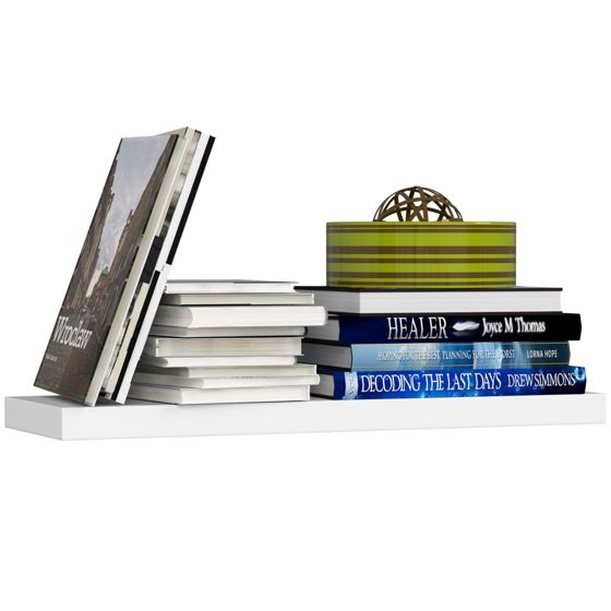 Akord Seinä-hylly Valkoinen 60x20x4