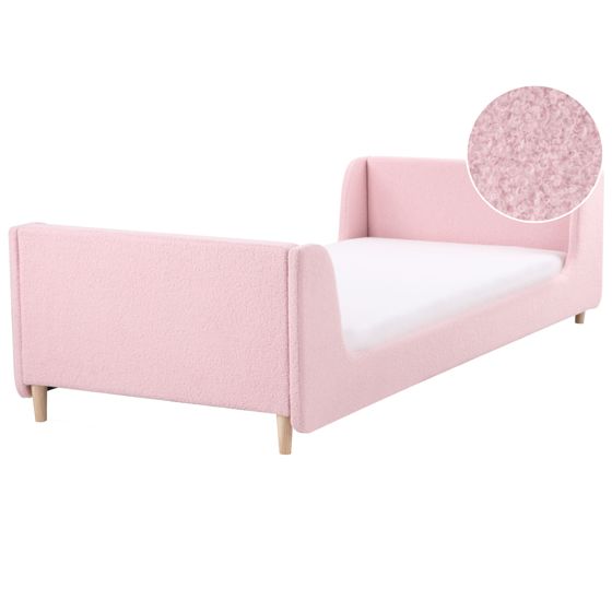 Lastensänky buklee LAYE 90 x 200 cm Vaaleanpunainen