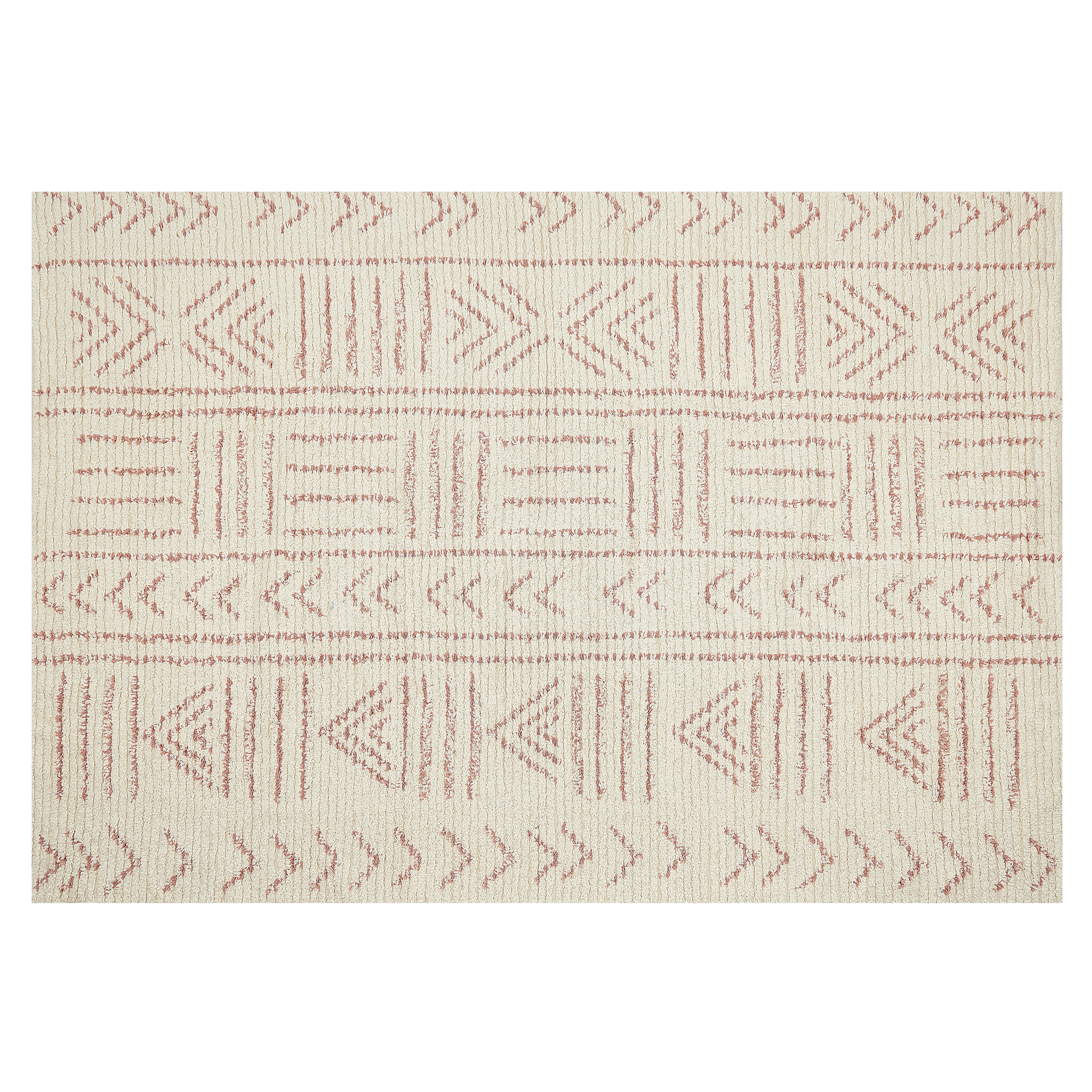 Matto EDIRNE Beige 140 x 200 cm Puuvilla
