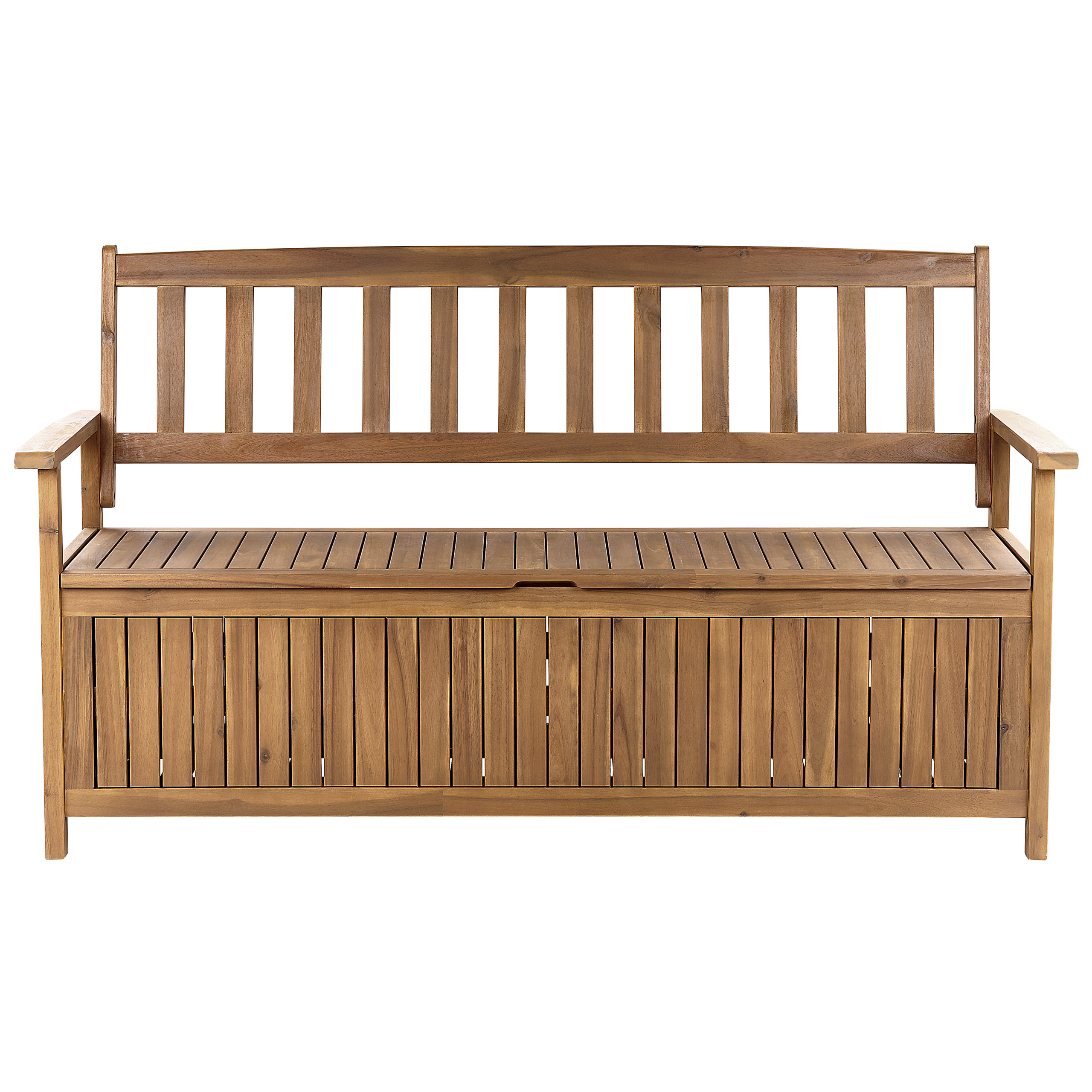Puutarhapenkki SOVANA 160 cm säilytystila Akaasia Ruskea