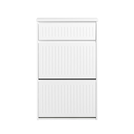 SoBuy Kenkäkaappi 2-hyllyinen valkoinen säästävä FSR165-W