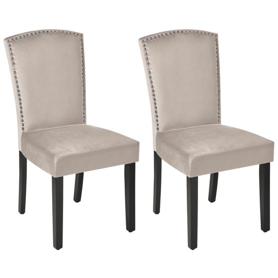 Ruokatuolisetti 2 kpl PISECO sametti Harmaa