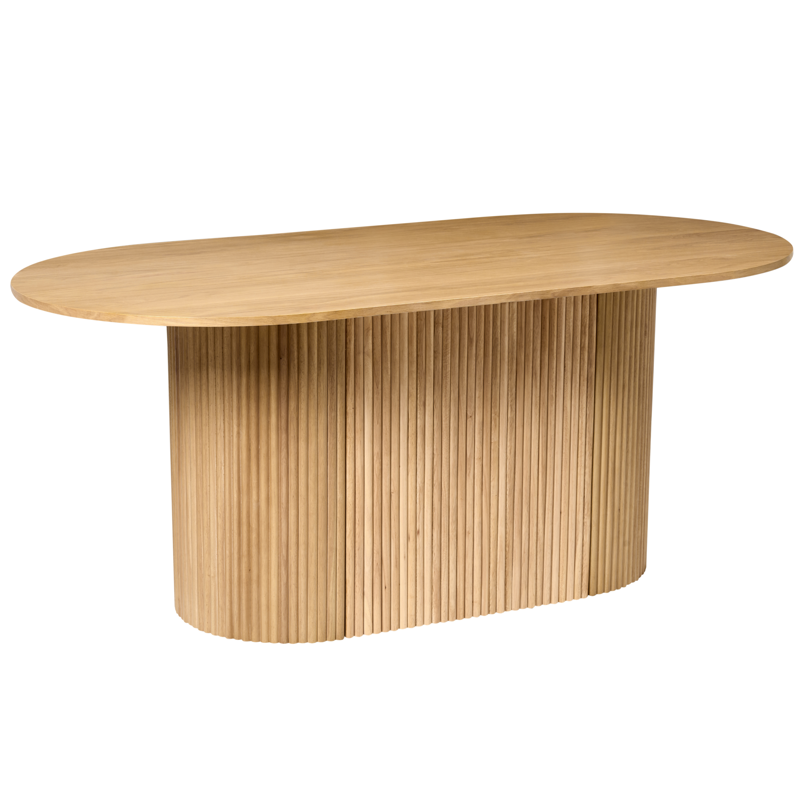 Ruokapöytä LUNNIN Vaalea tammiviilu 90 cm 180 cm