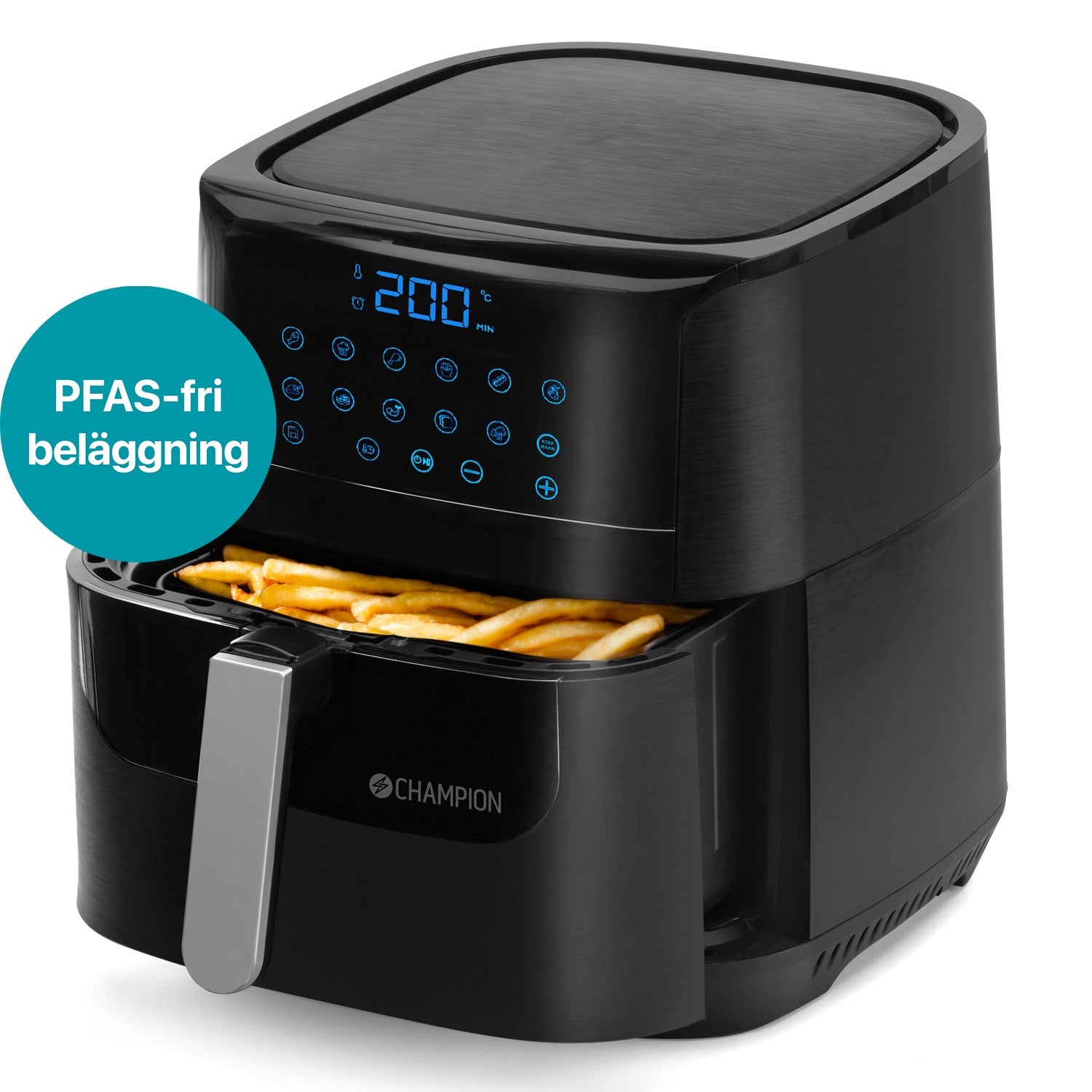 Air Fryer XL Ceramic 5.5L 1800W AF600 Musta