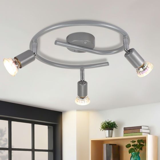 NETTLIFE säädettävä LED - kattospotti GU10 kattospottivalaisimet 3 lamppua teollinen olohuone