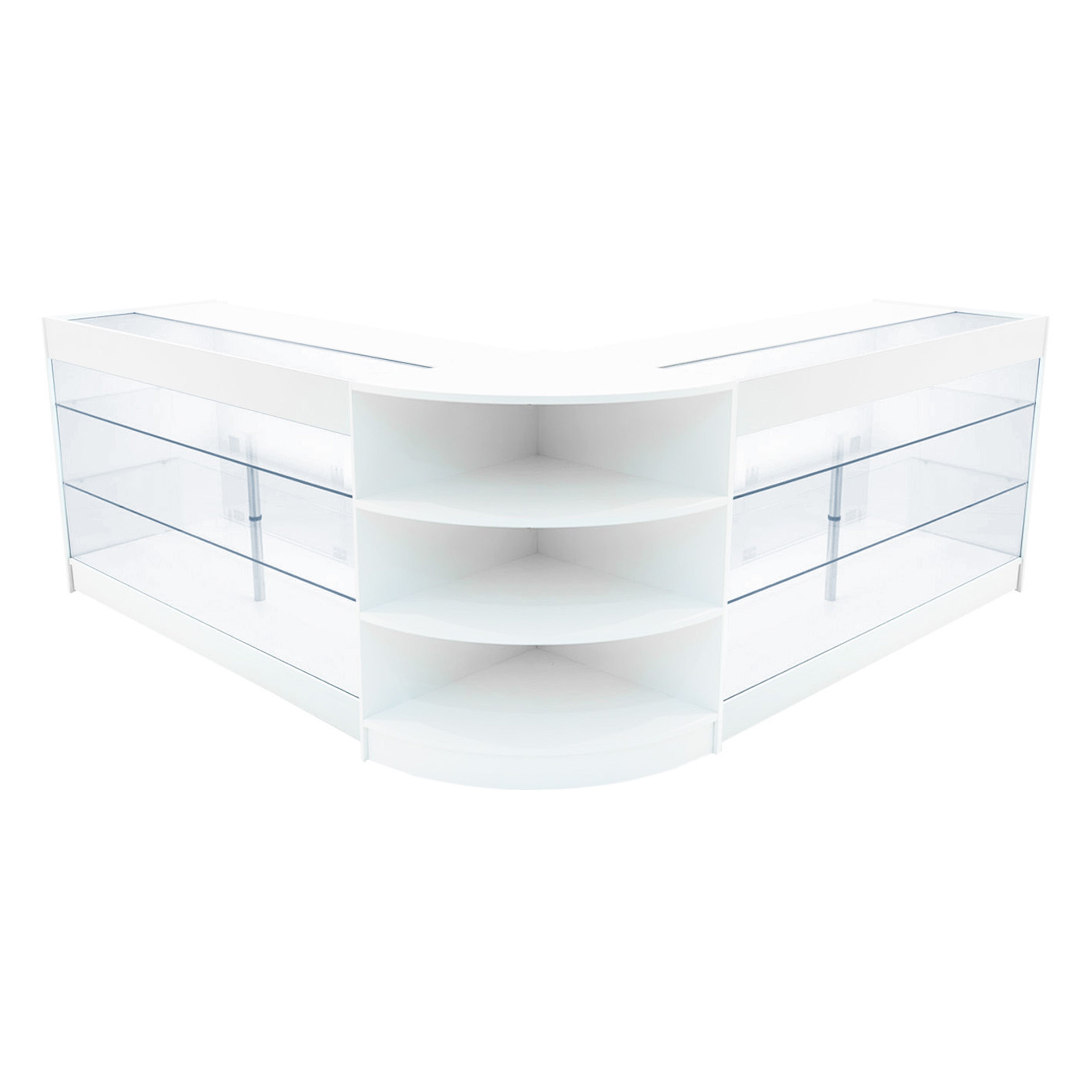 Apollo LED-myymälätiski LM60 & 2 x K1500 - Valkoinen