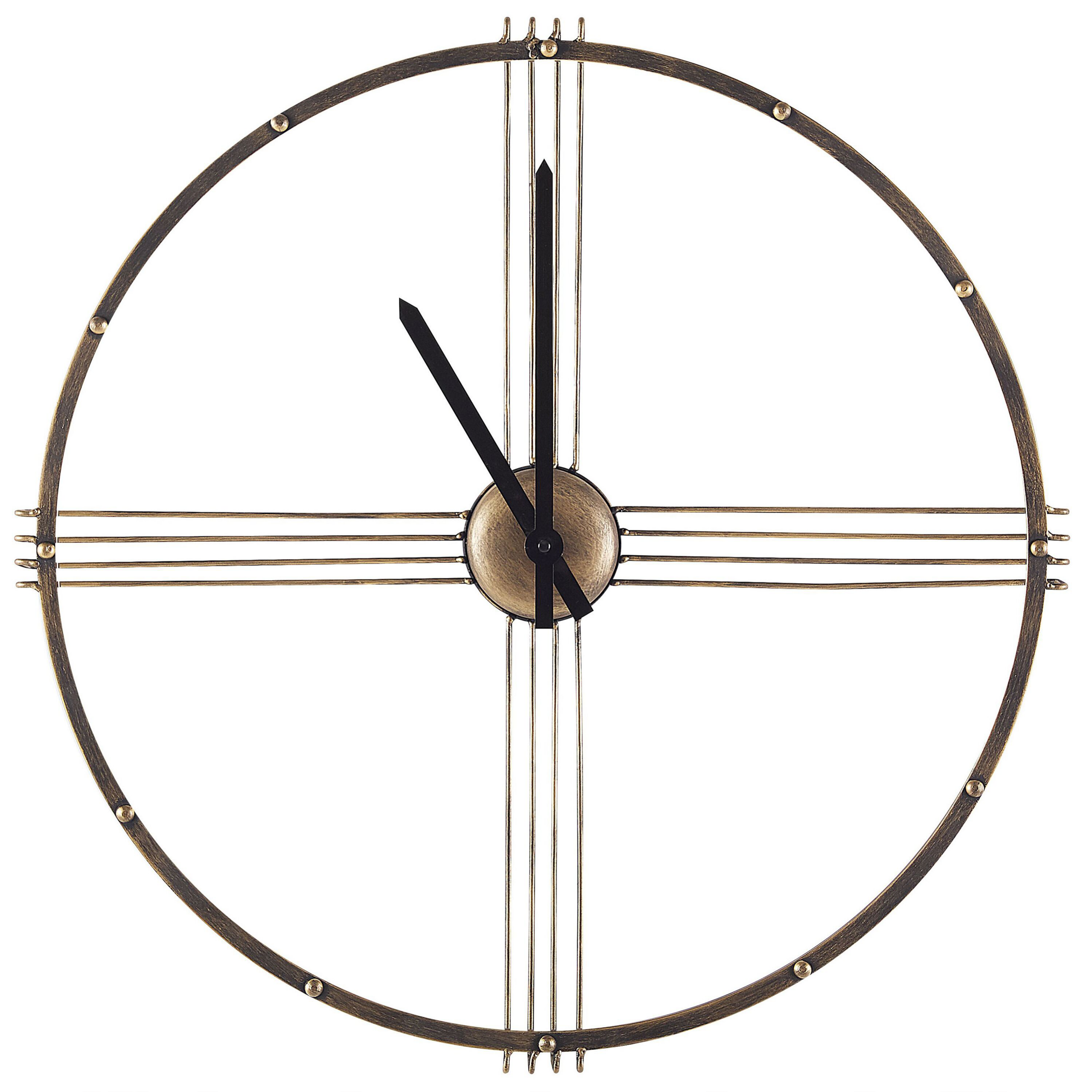 Seinäkello ASCONA 64 cm Metalli Kulta