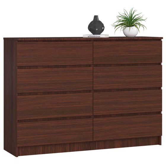 Akord Lipasto 8 laatikkoa Wenge 138x40x99