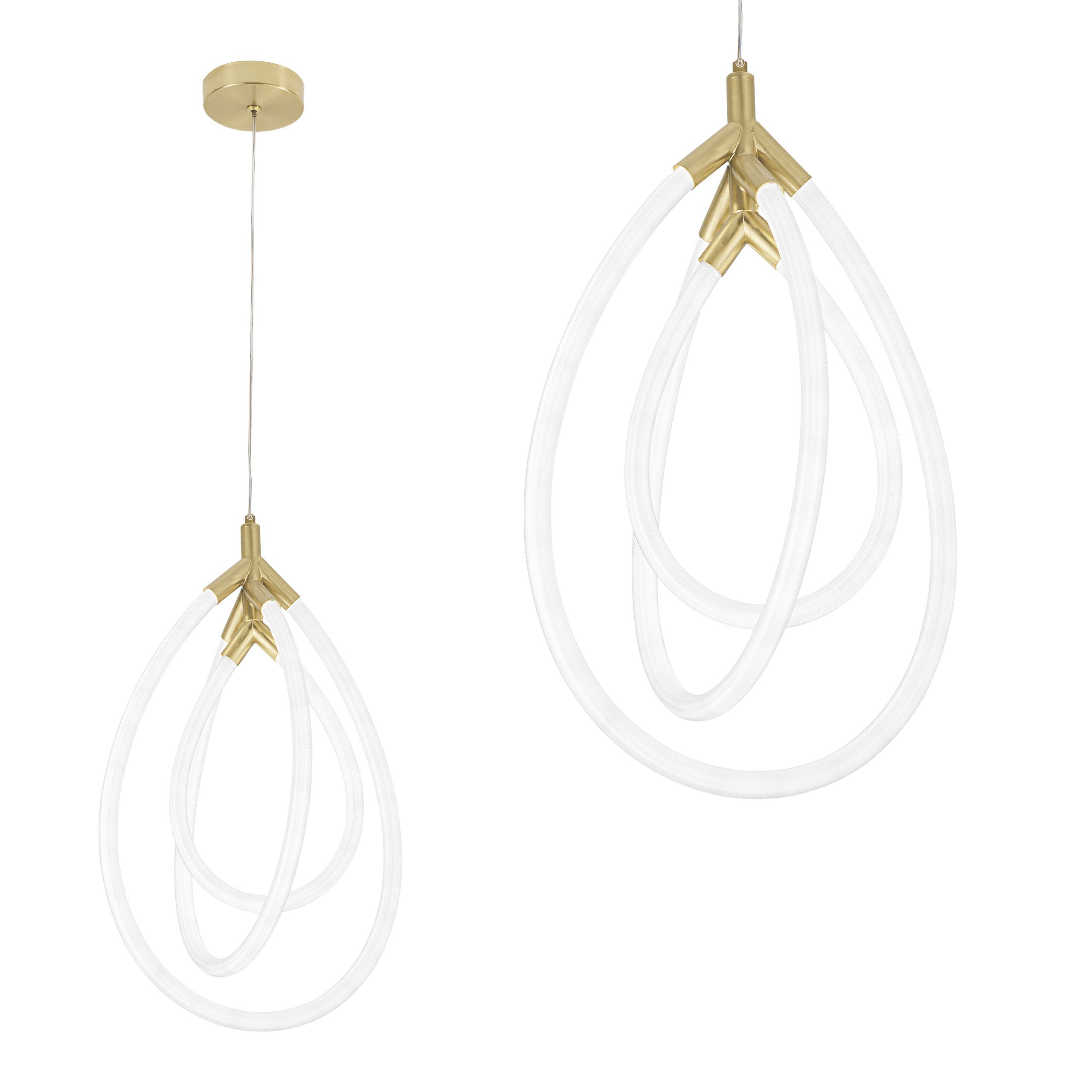 TOOLIGHT riippuva kattovalaisin LED G018-CP kulta, 51x32x60cm