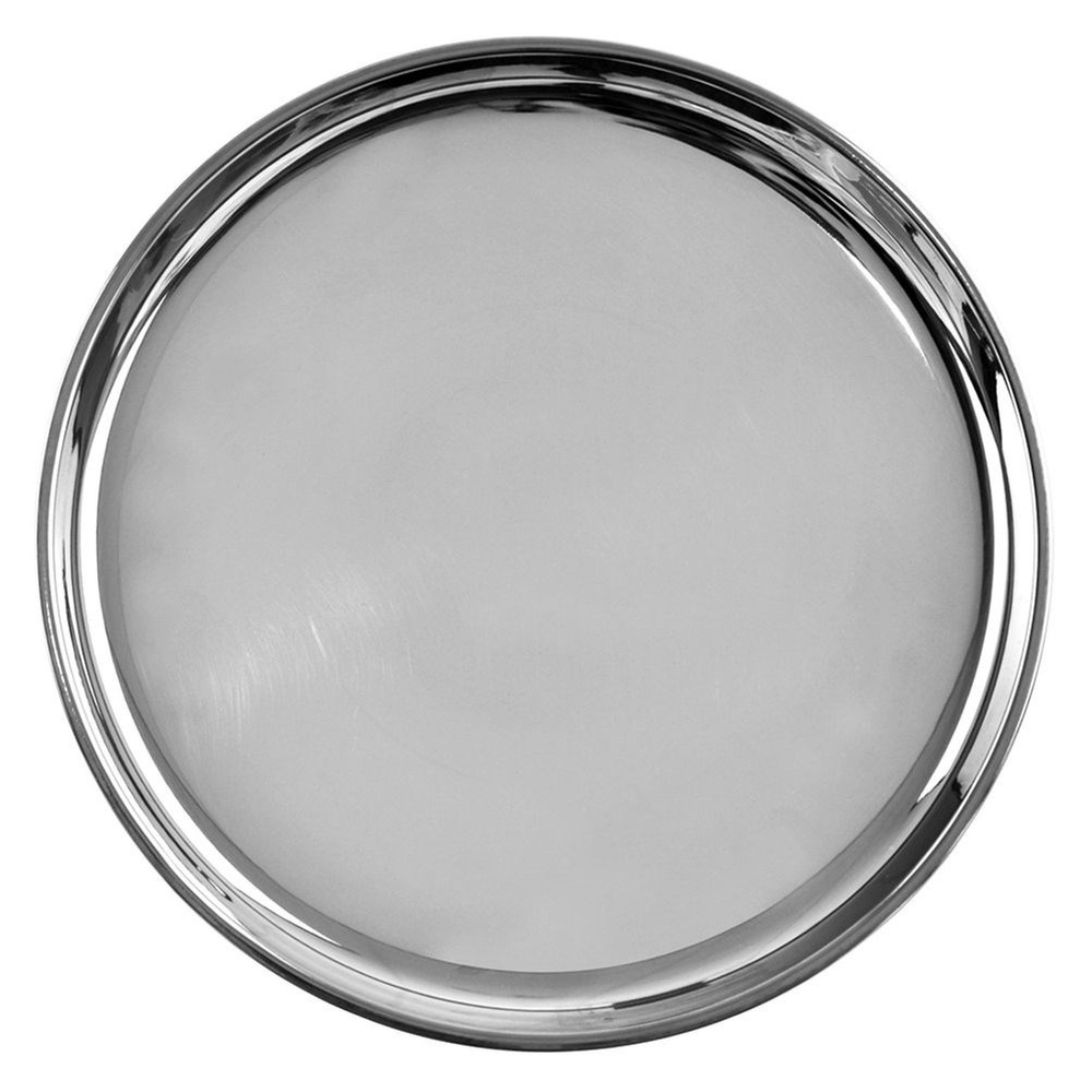 Pyöreä teräksinen tarjoilualusta 23 cm