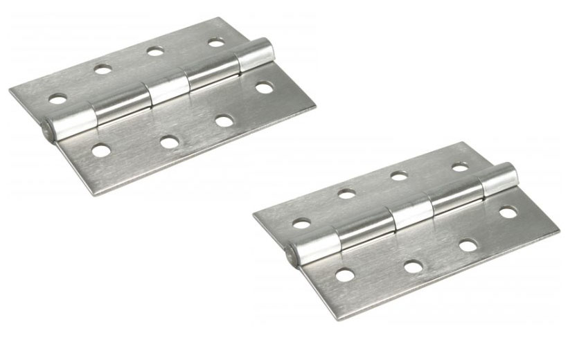 Kestävä sarana 50 x 38 mm, kiinteä tappi, ruostumaton teräs – 1 pari – 2 kpl