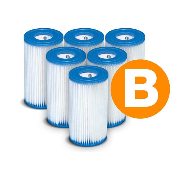 INTEX 29005 x6 Tyyppi B 6-osainen pumpun suodatinsetti