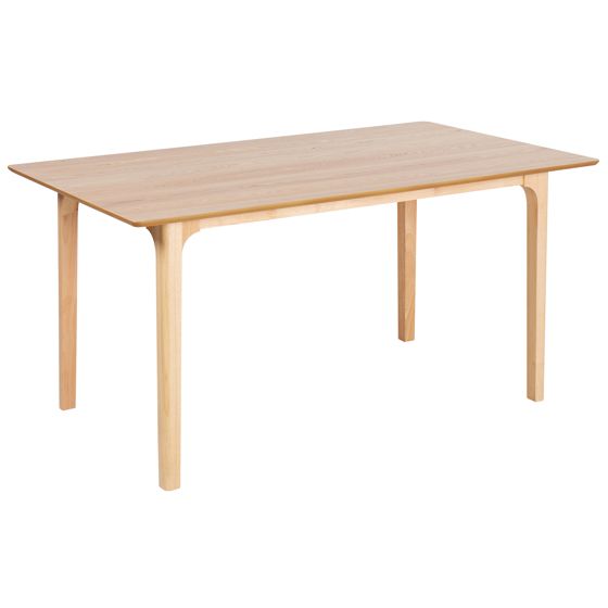 Ruokapöytä DELMAS Vaalea saarniviilu 160 cm 90 cm