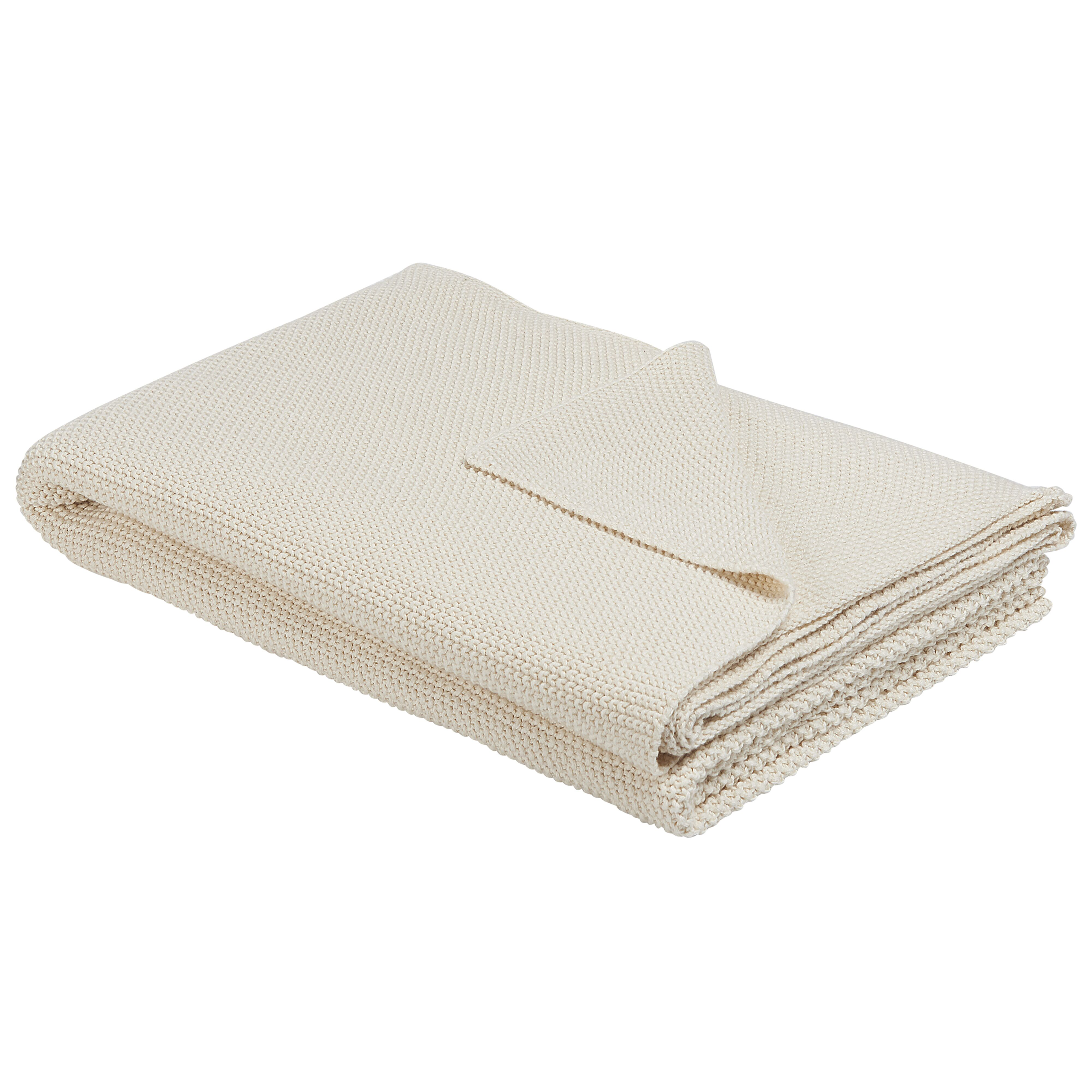 Torkkupeitto ASAKA Puuvilla 130 x 180 cm Beige