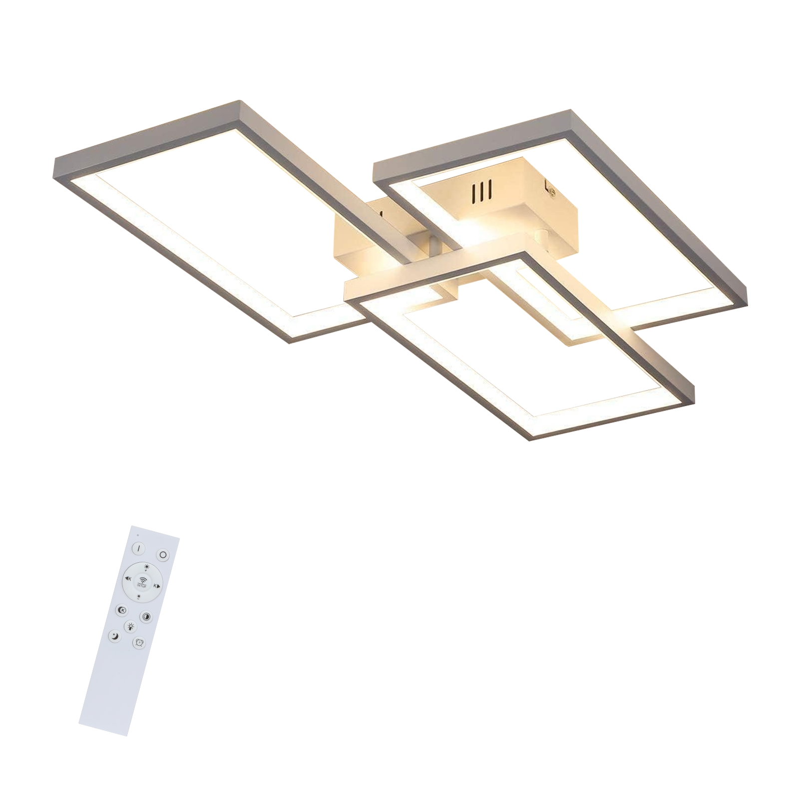 NETTLIFE LED-kattovalaisin,himmennettävä,kattovalaisin,kaukosäätimellä,63W,valkoinen