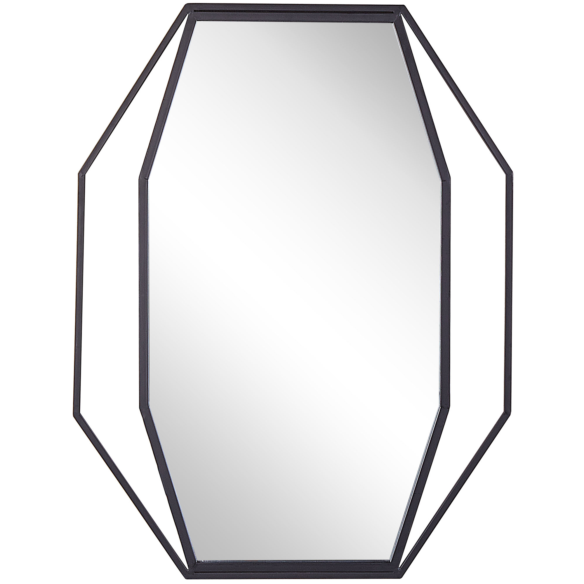 Seinäpeili NIRE 60 cm 80 cm Metalli Grafiitinharmaa