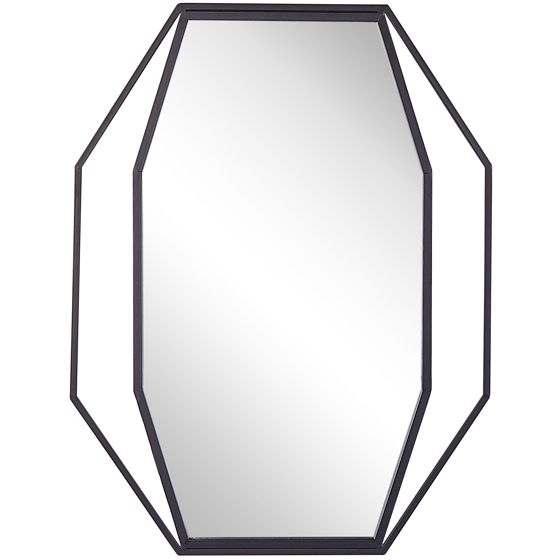 Seinäpeili NIRE 60 cm 80 cm Metalli Grafiitinharmaa