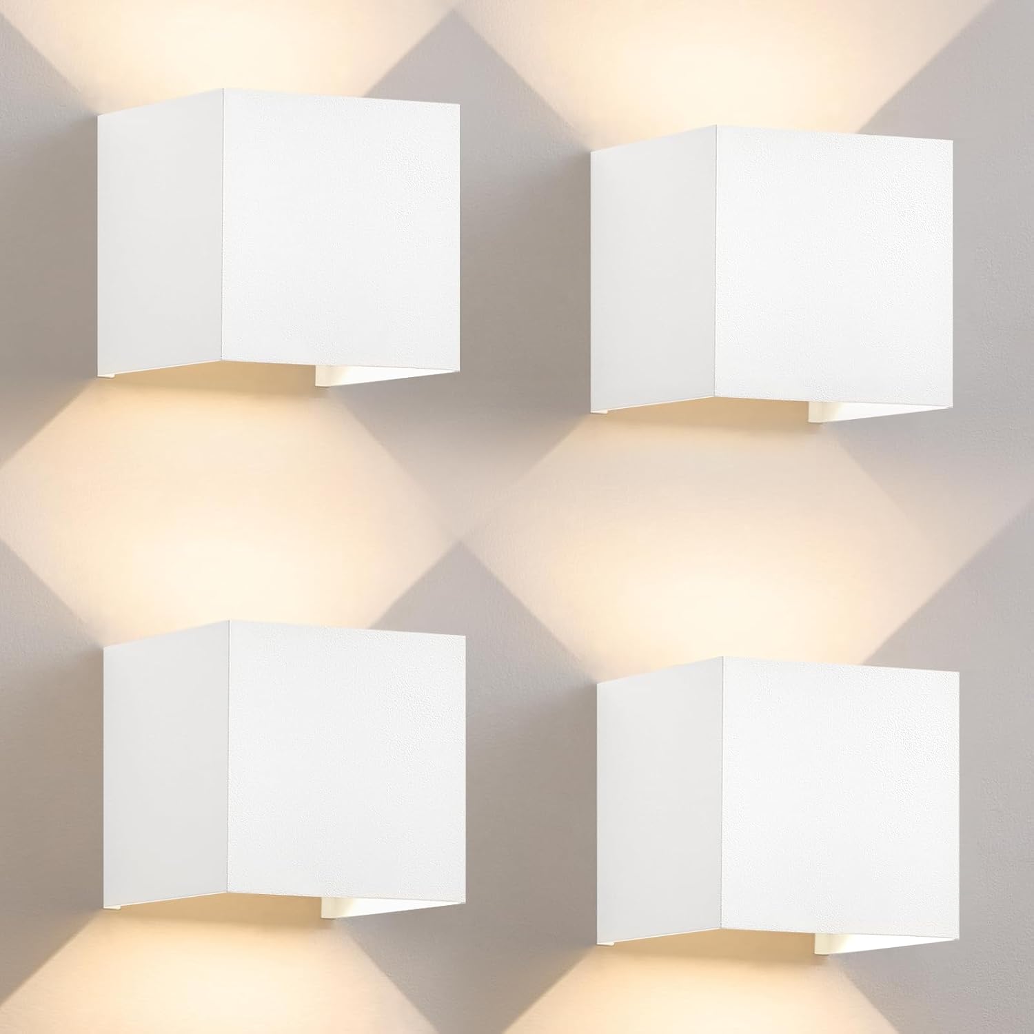 ZMH LED-seinävalaisin - 4 kpl ulkokäyttöön tarkoitettuja LED-seinävalaisimia, 5 W:n kohdevalo portaisiin