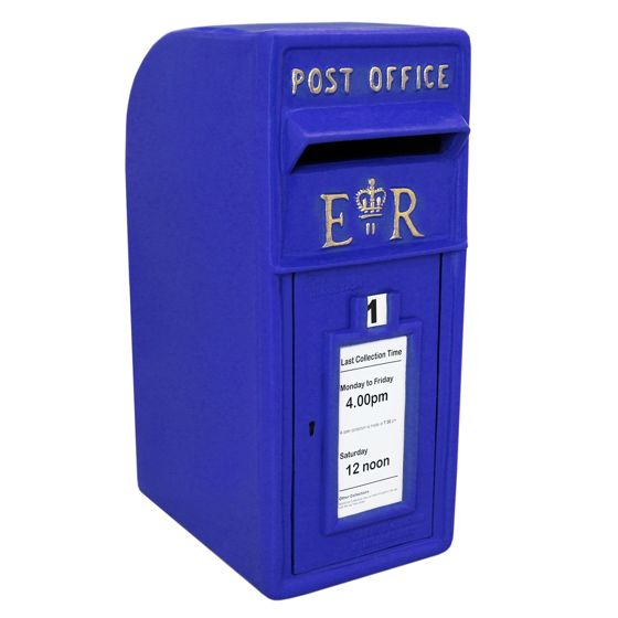 Sininen skotlantilainen postilaatikko