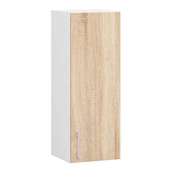 Akord Keittiön seinäkaappi Lima Valkoinen/Sonoma-tammi 30x31x72