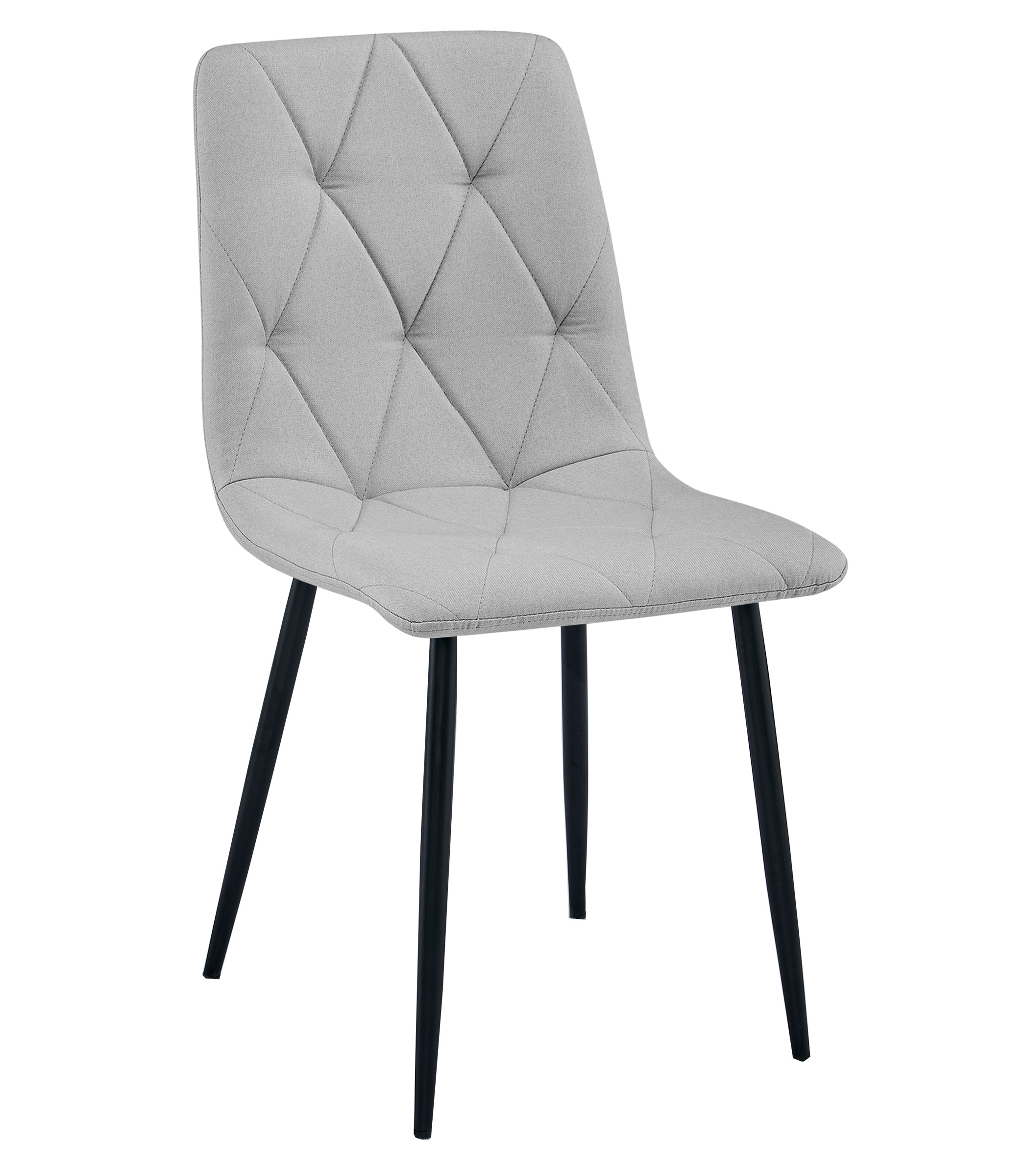 LIBRA-tuoli, vaaleanharmaa kangas, mustat jalat (1 kpl)