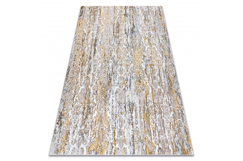 Matto GLOSS moderni 8487 63 Ornamentti, tyylikäs, glamour kulta / beige 120x170 cm