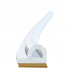 Kumitiiviste ikkunoihin ja oviin, valkoinen, P-profiili, 2x3 m