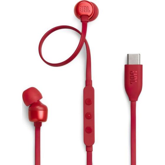 JBL Tune 310C USB-C -langalliset kuulokkeet, punaiset
