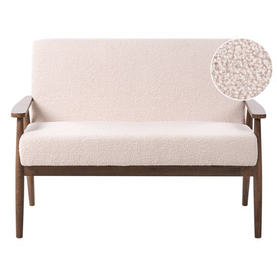 Sohva 2-istuttava ESRUM buklee Tummanruskea/beige