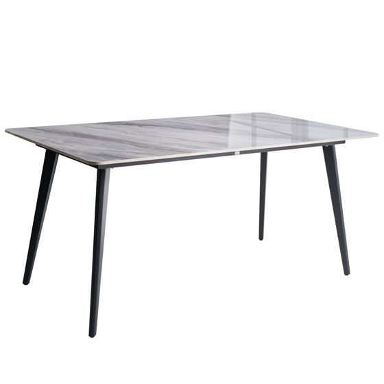 Puutarhapöytä RODALLO 160 cm 90 cm Kivi Harmaa marmorikuvio