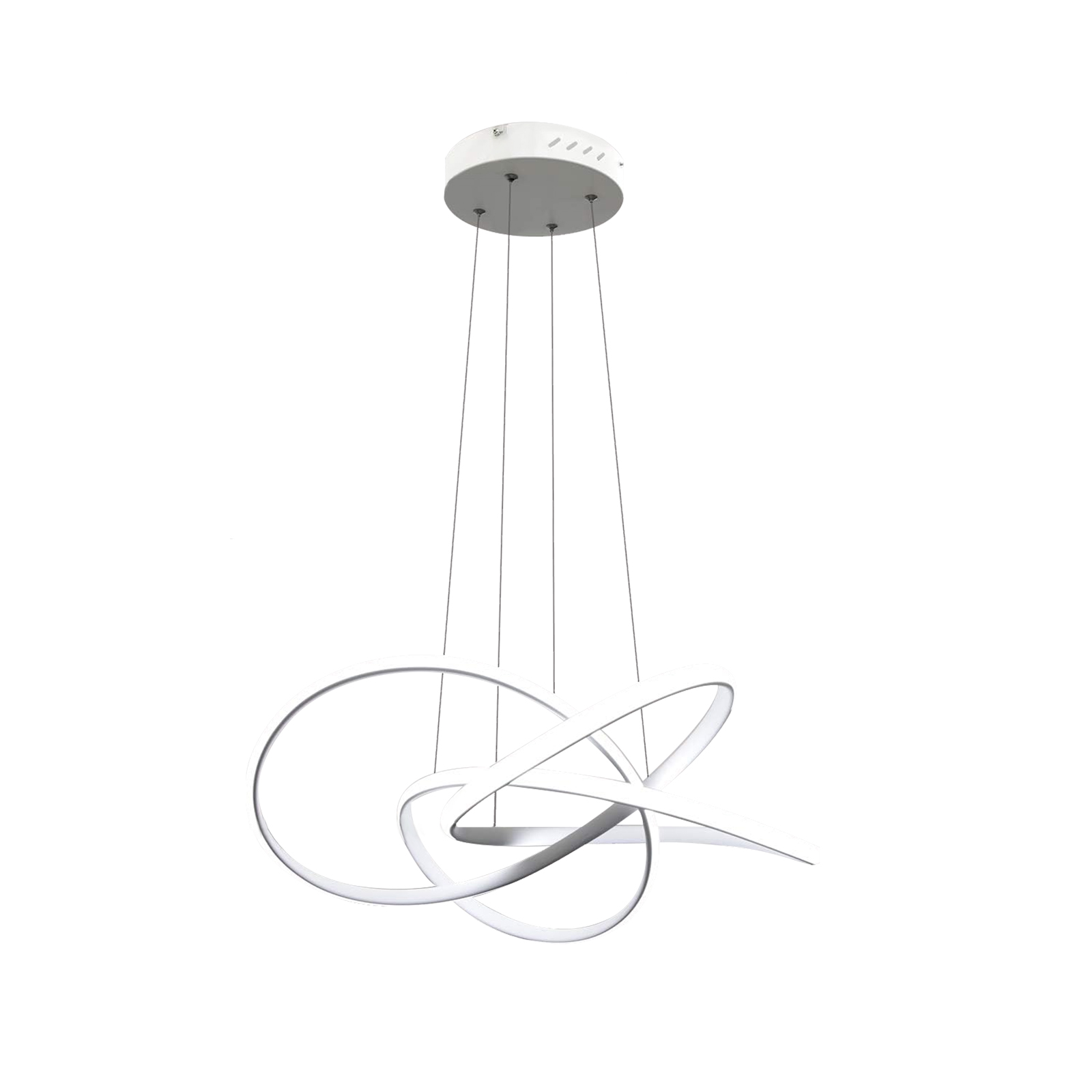 NETTLIFE LED-kattokruunu, olohuoneen, riippuvalaisimet, ruokapöytäValkoinen, 59W, himmennettäväKaukosäätimellä