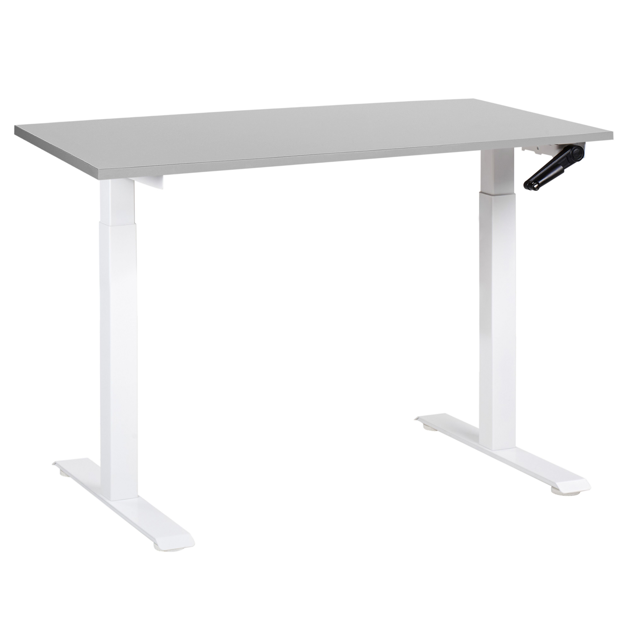 Työpöytä säädettävä DESTINES 120 cm 72 cm Harmaa/valkoinen