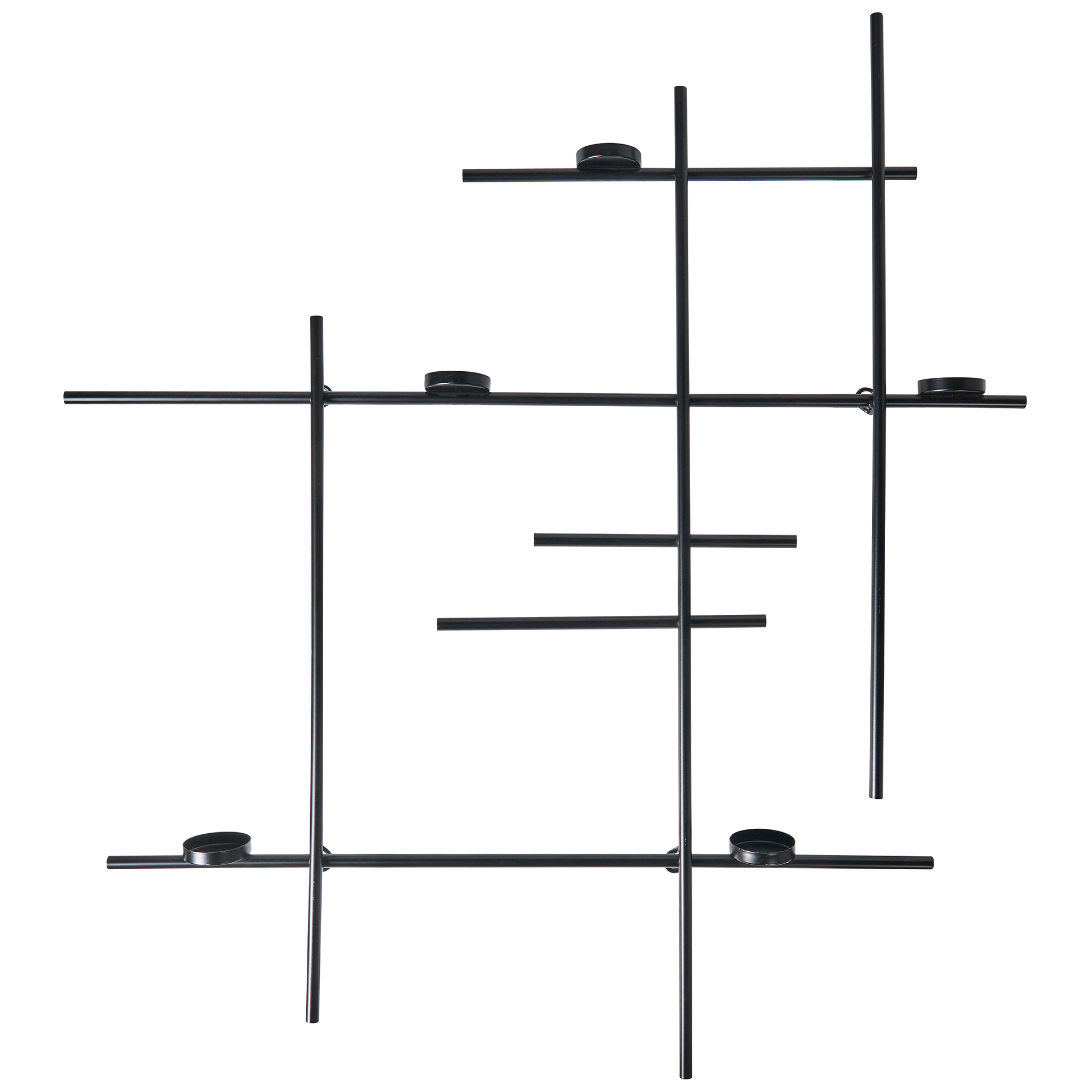 Seinäkynttelikkö PORTO 74 cm Musta