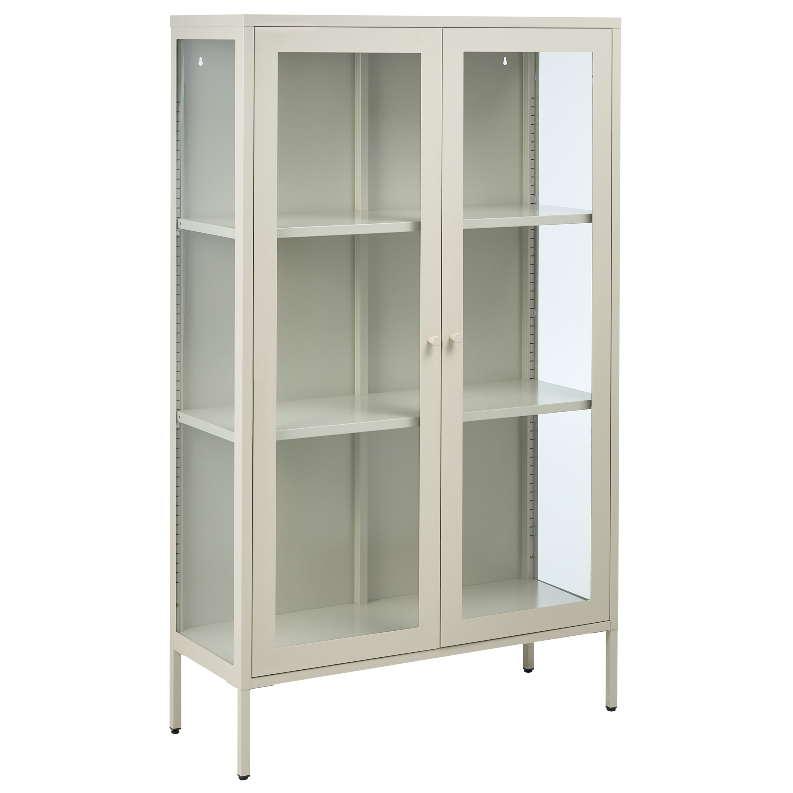 Vitriini NASH 90 cm Metalli Vaaleanbeige