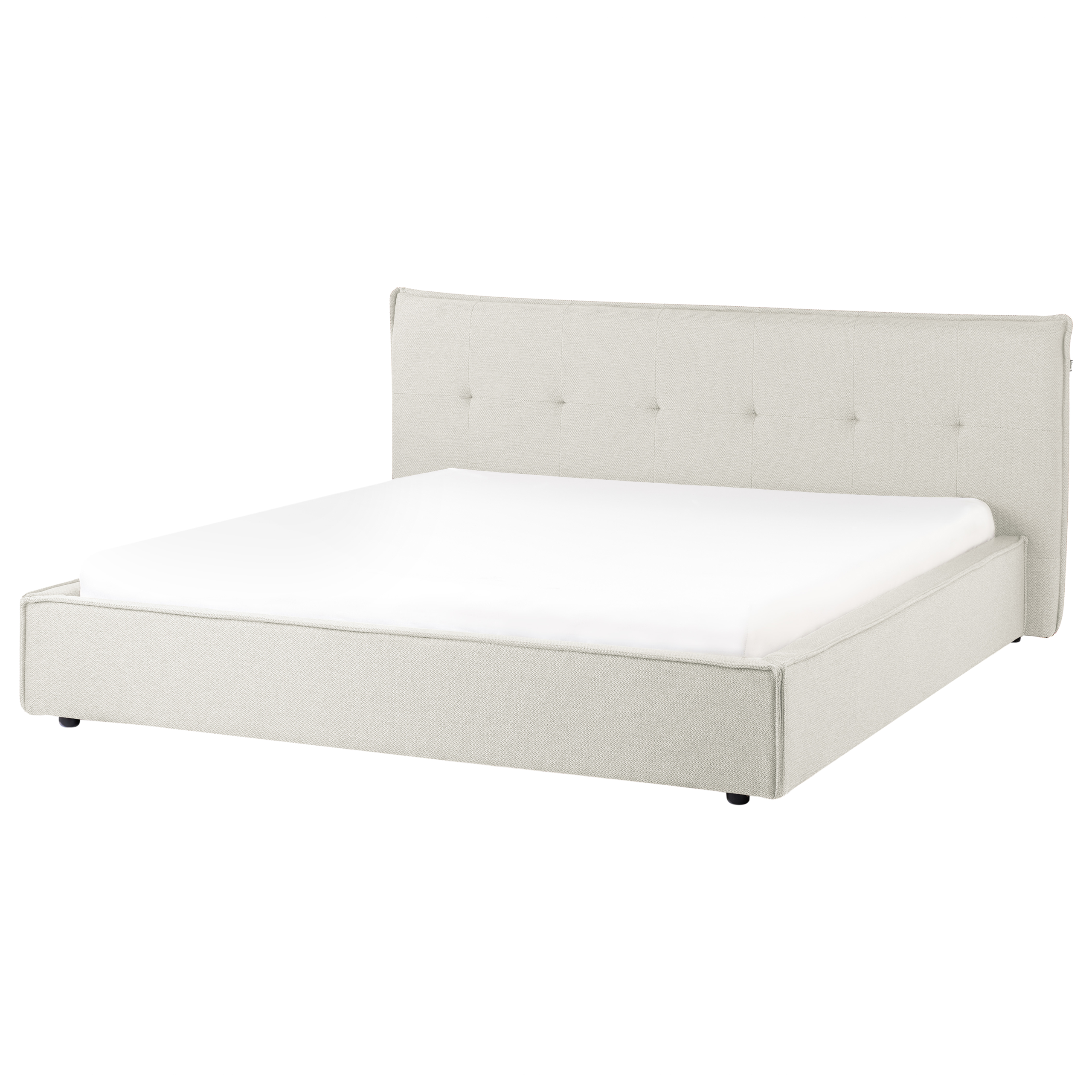 Sänky keinopellava LESTRE 180 x 200 cm Luonnonvalkoinen