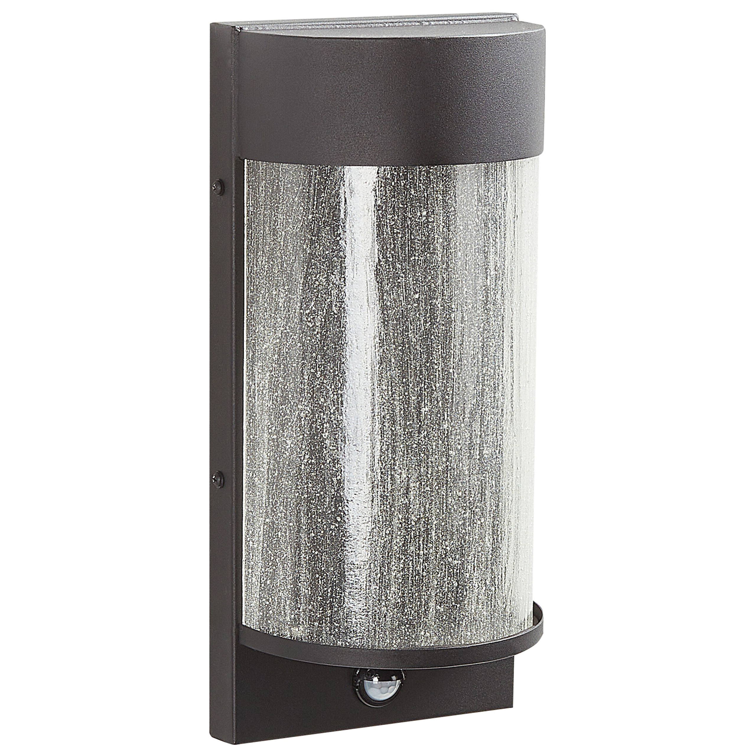 LED-ulkoseinävalaisin PHEPPIE liiketunnistimella Musta