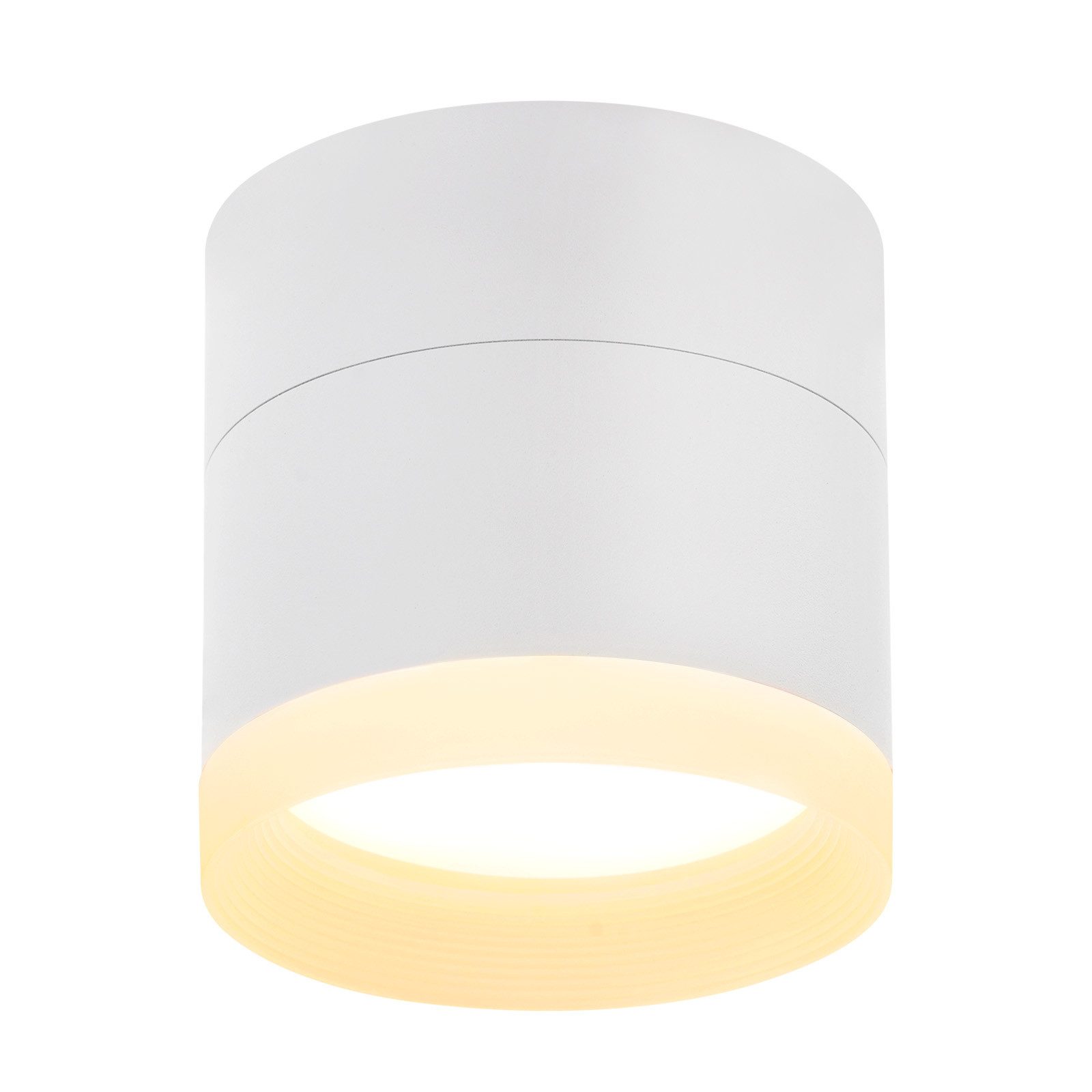 NETTLIFE LED-pinta-asennettava kohdevalo pyöreä kattokohdevalo valkoinen 5 W pinta-asennettava kohdevalo pieni akryyli