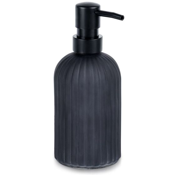 Musta lasinen saippua-annostelija 400 ml