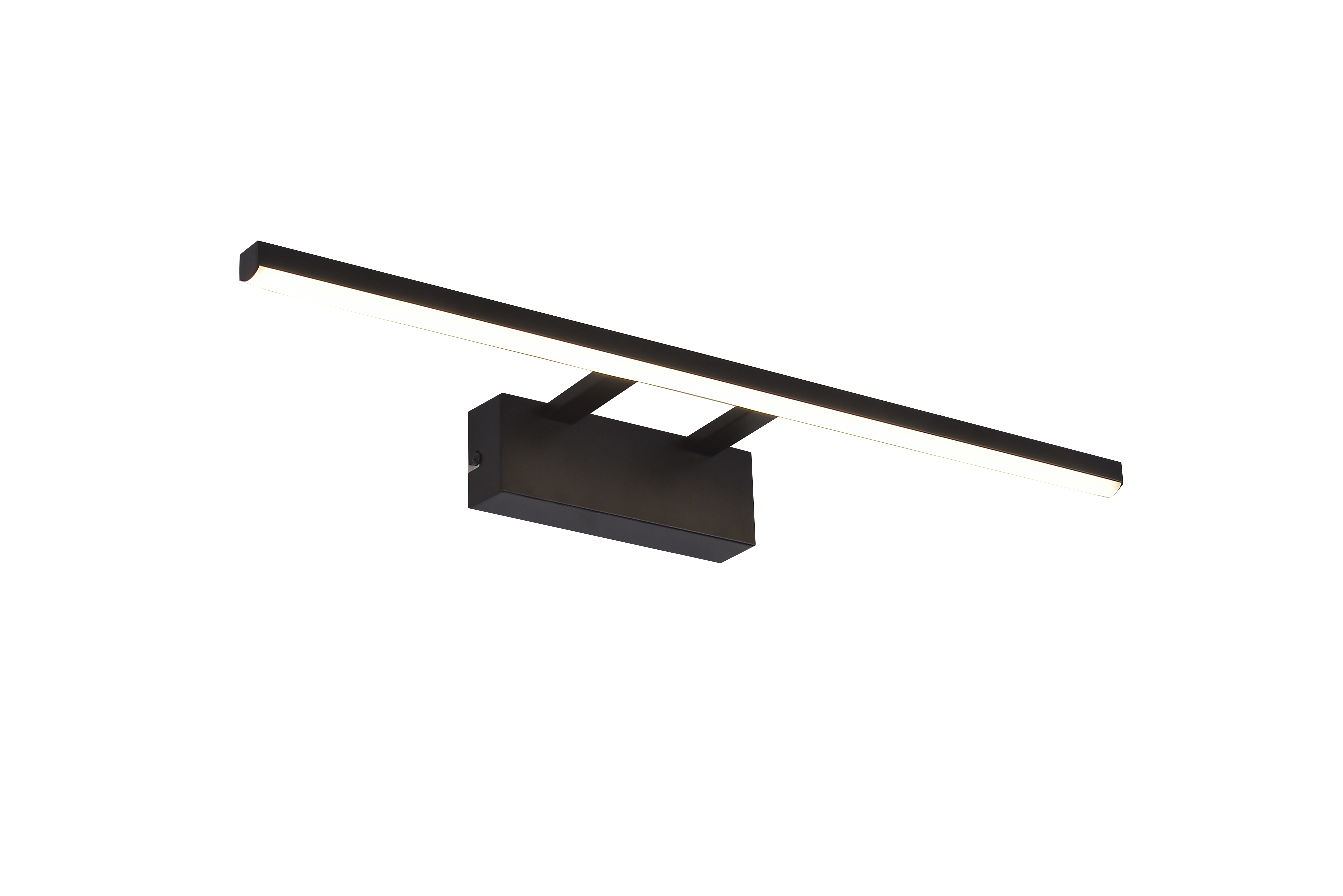 NETTLIFE musta,LED-peilivalaisin,60cm,moderni,4000K,kylpyhuoneen,seinäpeilivalaisin