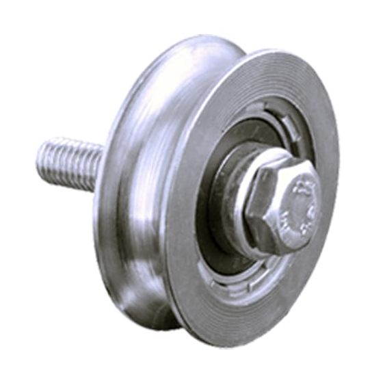 120 mm:n pyöreä urapyörä, 20,5 mm:n ura, 1 kuulalaakeri